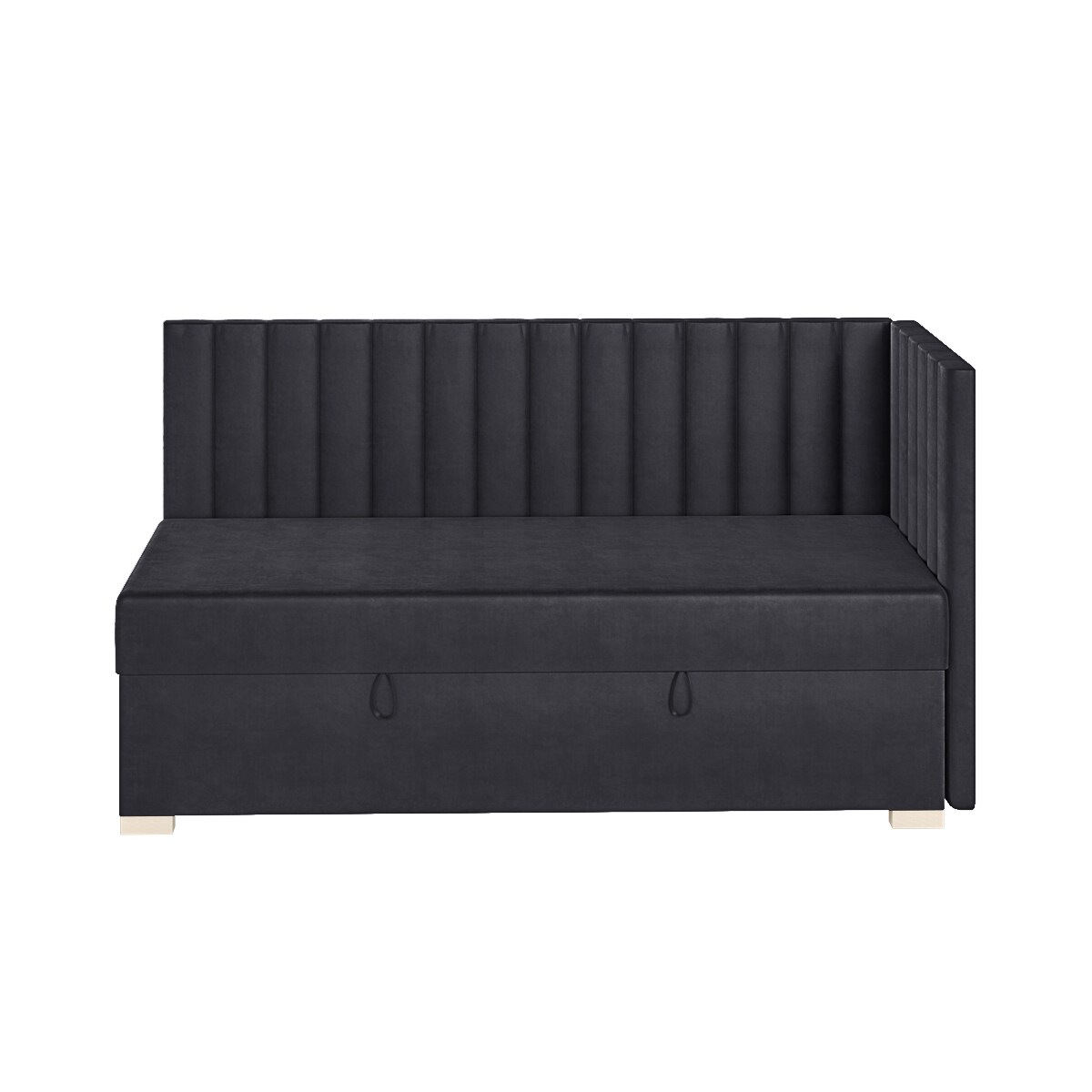 Mesonica Łóżko Snugi, linie granatowe, 90x200, Prawostronne