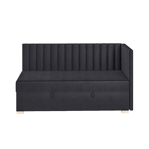 Mesonica Łóżko Snugi, linie granatowe, 90x200, Prawostronne