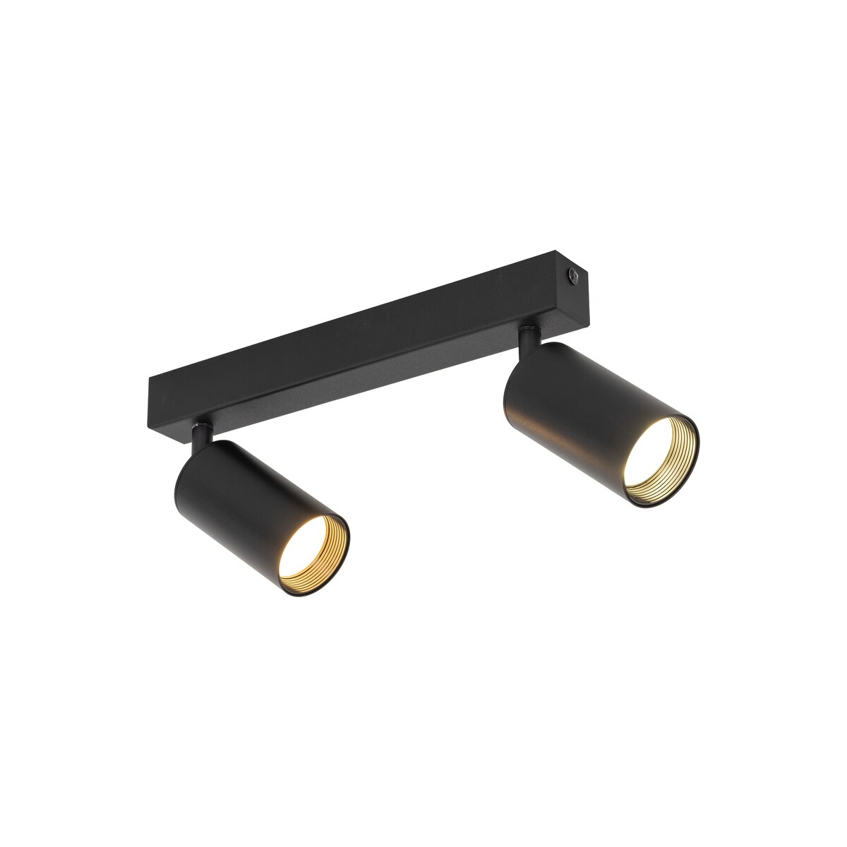Nowoczesna lampa reflektor spot AMIS BLACK 2 TK Lighting czarno-złota GU10 regulowana 2-punktowa 10633