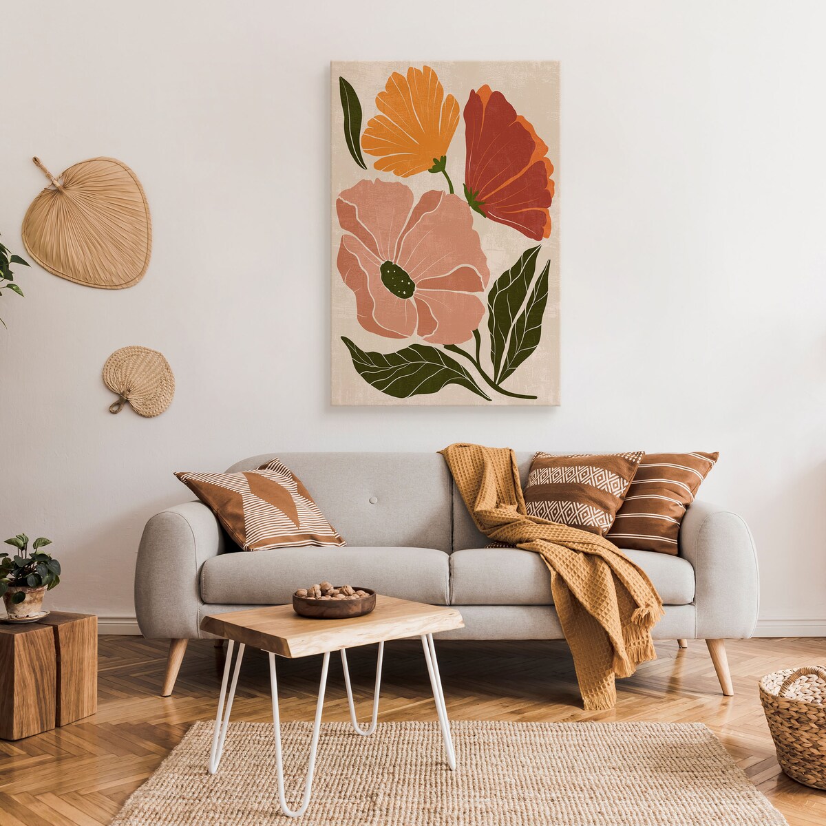 Obraz Kolorowe Pastelowe Polne Kwiaty 30x40cm