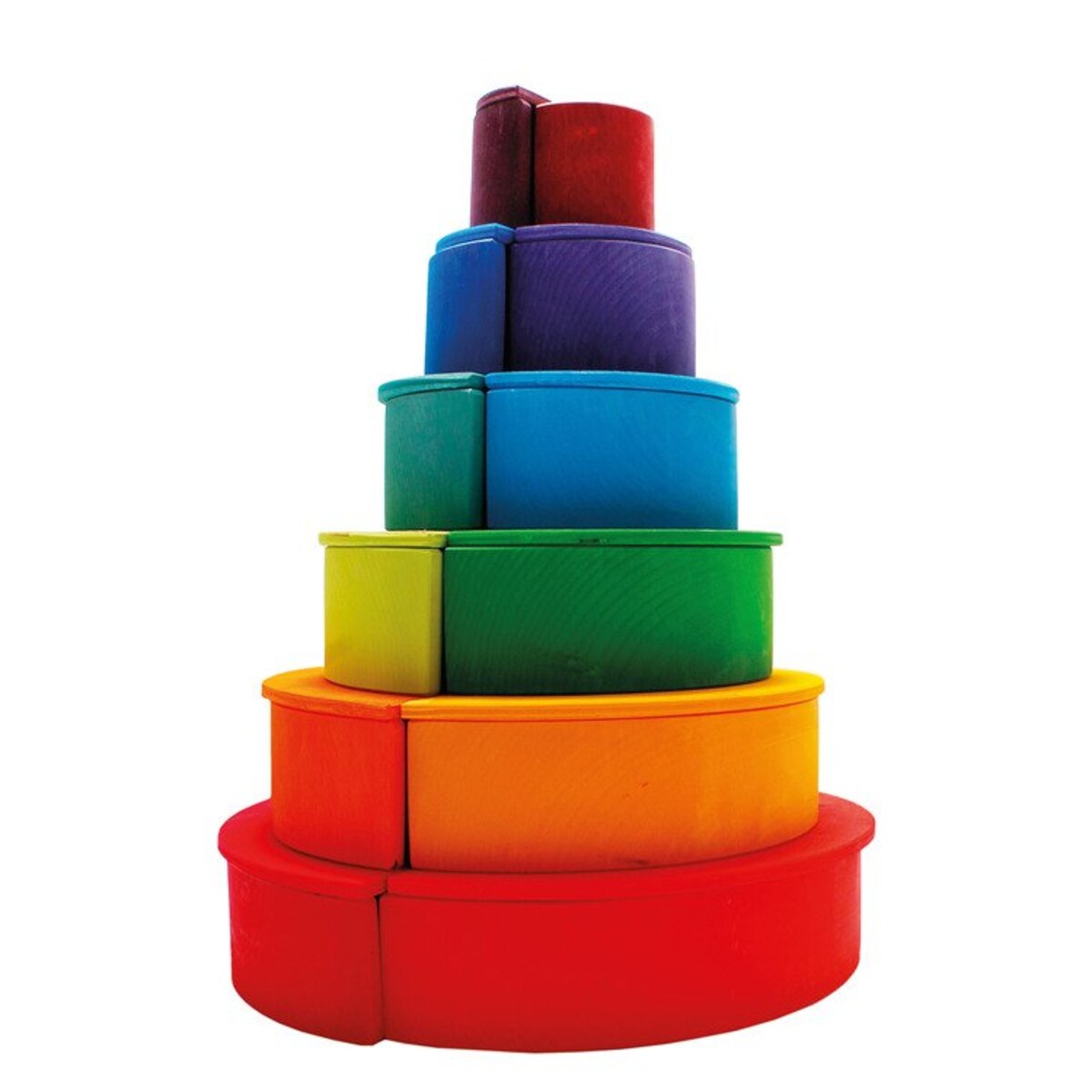 Półokręgi 11 el. dla dzieci - drewniane klocki kolorowe 2+ Grimm's