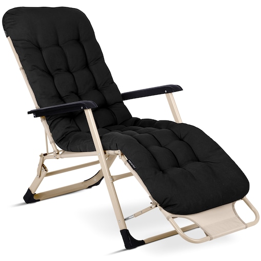Leżak ogrodowy grawitacyjny z poduszką Sofotel składany fotel na taras balkon