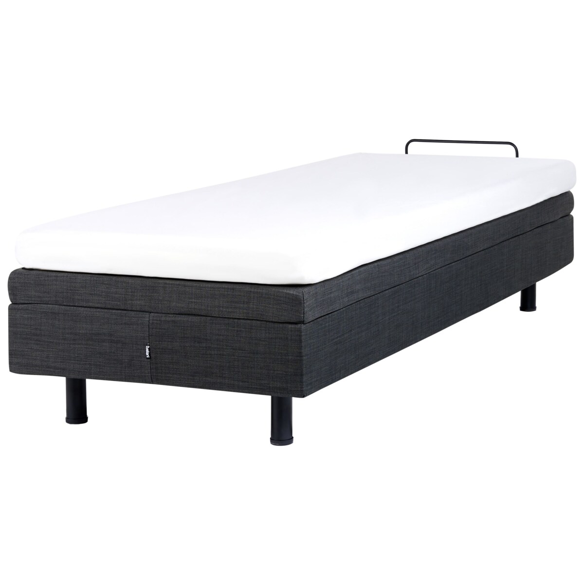 Łóżko regulowane bez zagłówka DUKE 80 x 200 cm Ciemnoszary