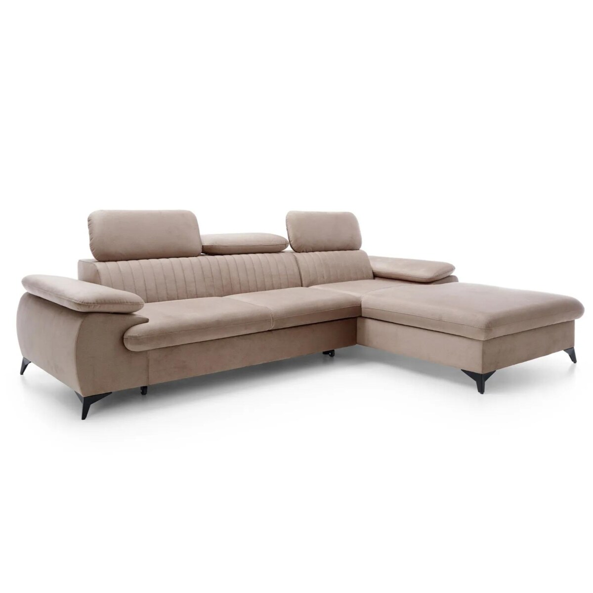 Narożnik z funkcją spania LORD cappuccino prawy/lewy