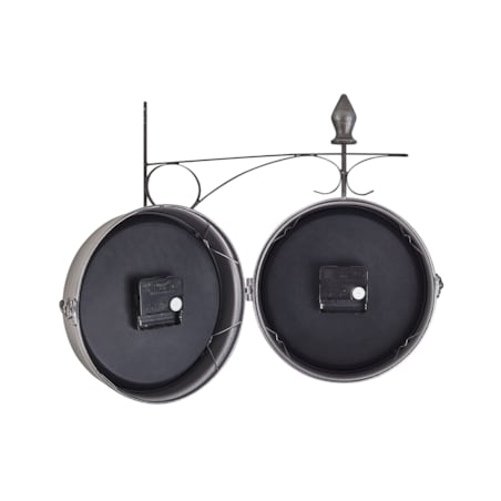 Zegar ścienny dworcowy ø 22 cm srebrno-biały ROMONT