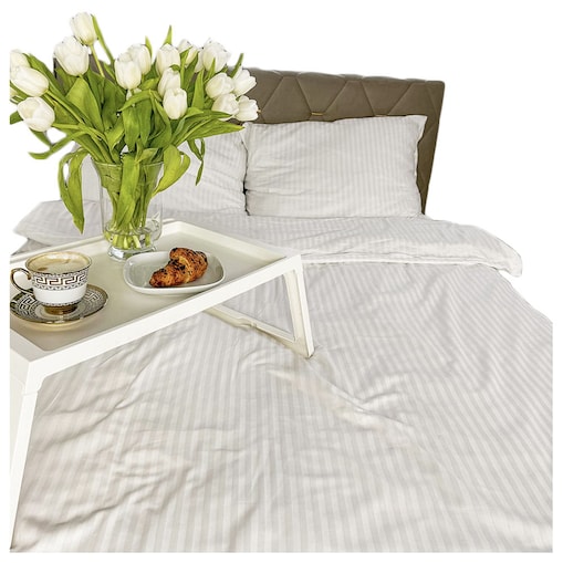 Komplet Pościeli hotelowa adamaszkowa 200x220 biała zamek błyskawiczny gruba EKSKLUZYWNA