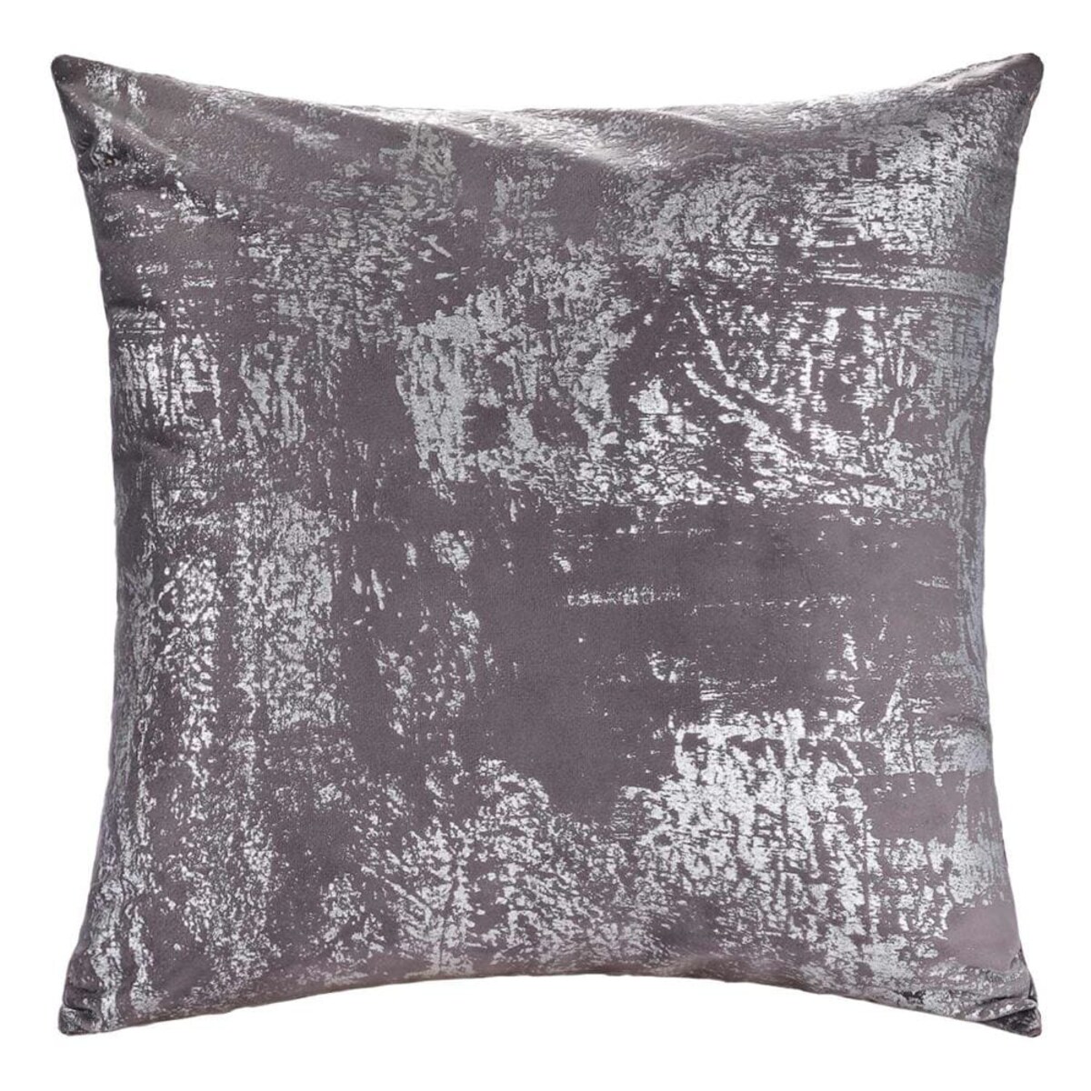 Poszewka dekoracyjna 40x40 antracytowa z srebrnym nadrukiem