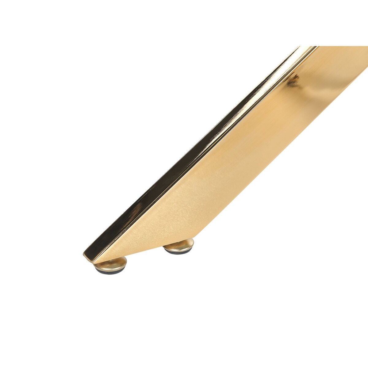 Stół do jadalni szklany 120 x 70 cm złoty MARAMO