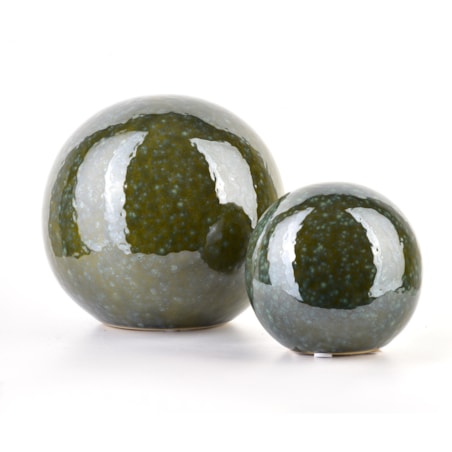 SAGGIO GREEN Kula dekoracyjna 10X10XH9,5zielona