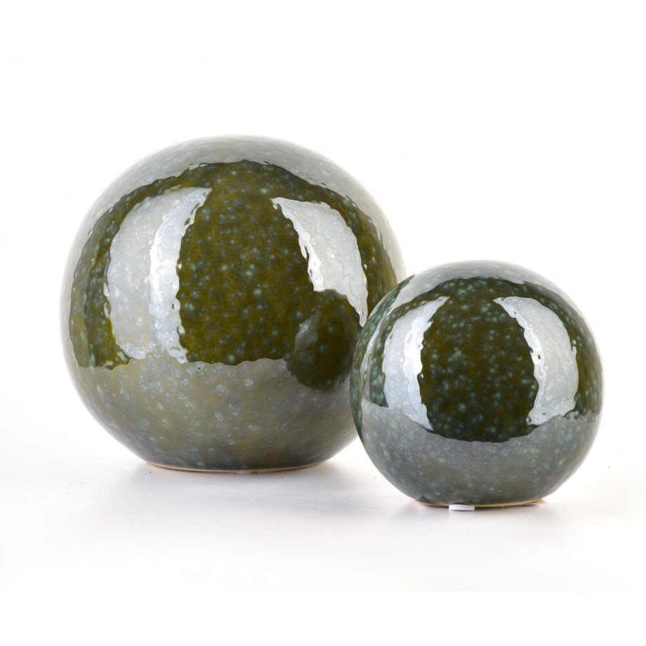 SAGGIO GREEN Kula dekoracyjna 10X10XH9,5zielona