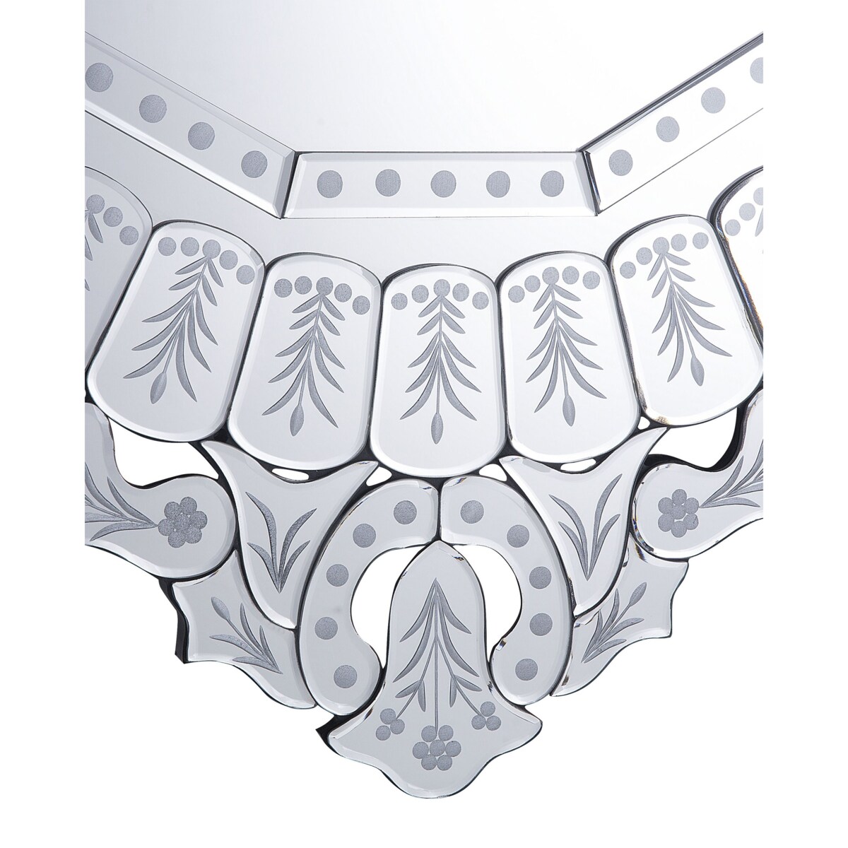 Lustro ścienne 67 x 100 cm srebrne CRAON