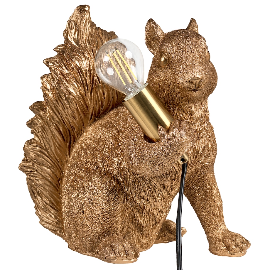 Lampa stołowa Wiewiórka PINOLI Złoty