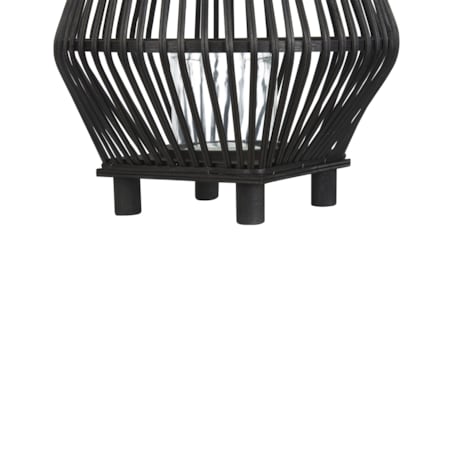 Lampion LEYTE Bambus 58 cm Czarny