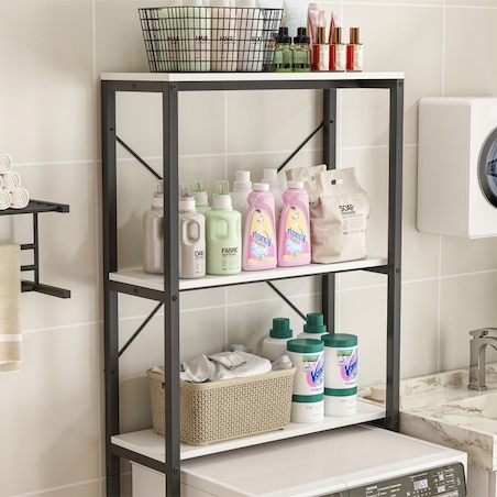 Regał Szafka Łazienkowa Nad Toaletę Pralkę Loft Industrialny Półki 160 Cm