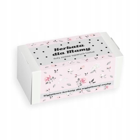 DUŻY ZESTAW PREZENTOWY NA DZIEŃ MATKI URODZINY - ŚWIECA SOJOWA KUBEK HERBATA SYPANA KAWA SMAKOWA ZAPARZACZ - PREZENT UPOMINEK DLA MAMY TEŚCIOWEJ