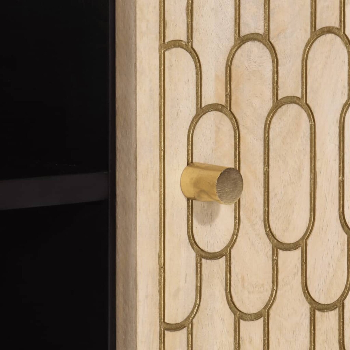 vidaXL Szafka pod telewizor, 105x33x46 cm, lite drewno mango