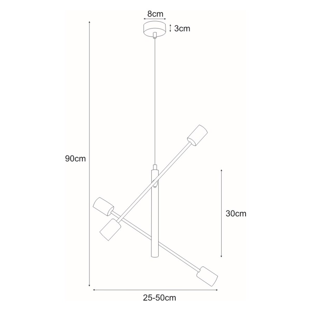 Lampa wisząca K-4750 z serii CAMARA