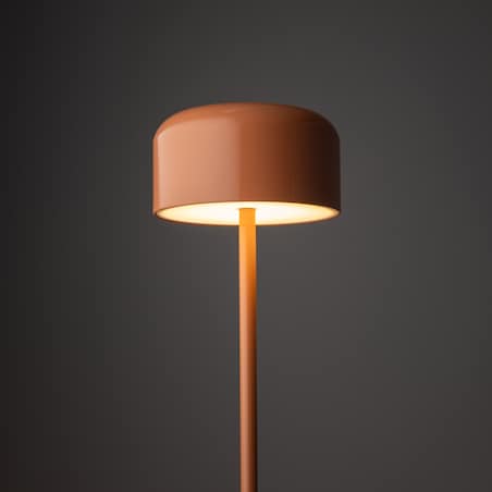 Lampa Stojąca Led Tk Lighting Noa Łososiowa Podłogowa Smukła Minimalizm 9W 3000K 800Lm