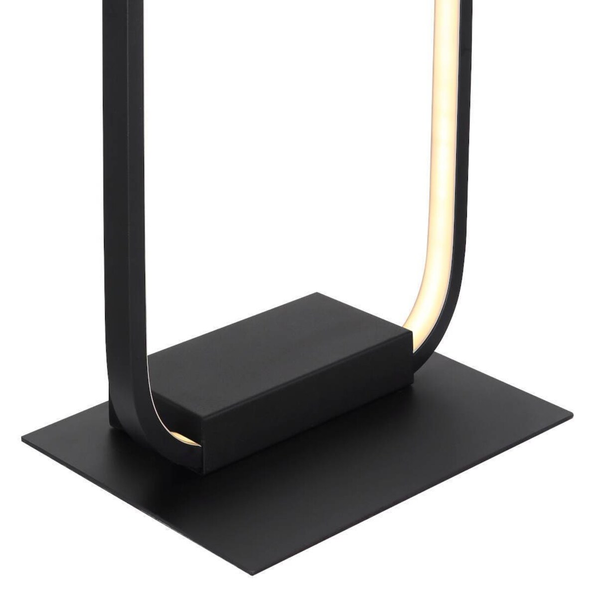 Stojąca LAMPA podłogowa SILLA 67262SB Globo metalowa do salonu LED 24W 3000K ramka czarna