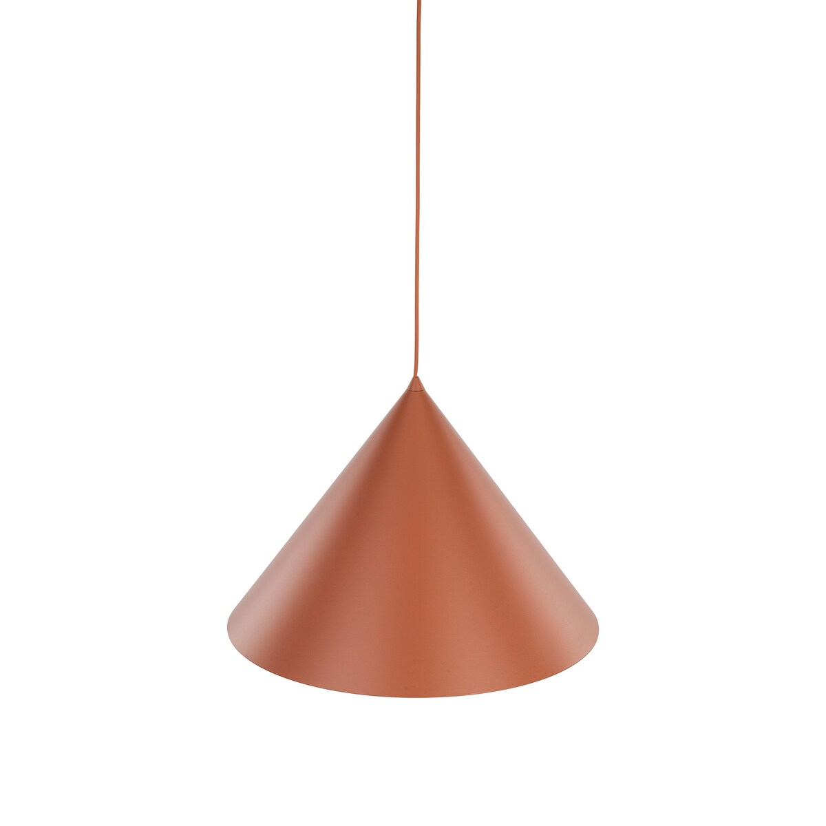 Lampa wisząca TK Lighting CONO BRICK 10089 ceglasty klosz 50 cm E27 nowoczesna regulowana do salonu i jadalni