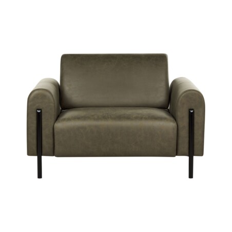 Fotel ciemnozielony ASKIM