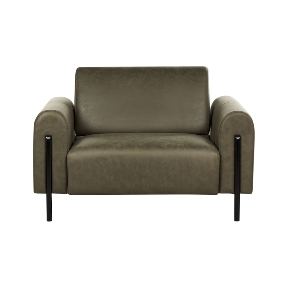 Fotel ciemnozielony ASKIM