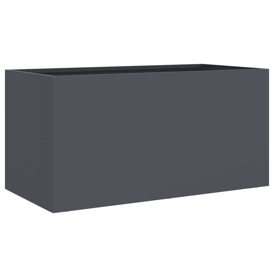 vidaXL Donica, antracytowa, 62x30x29 cm, stal