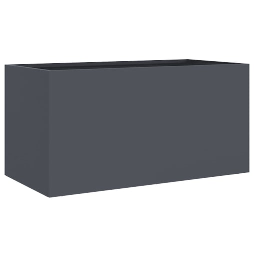 vidaXL Donica, antracytowa, 62x30x29 cm, stal