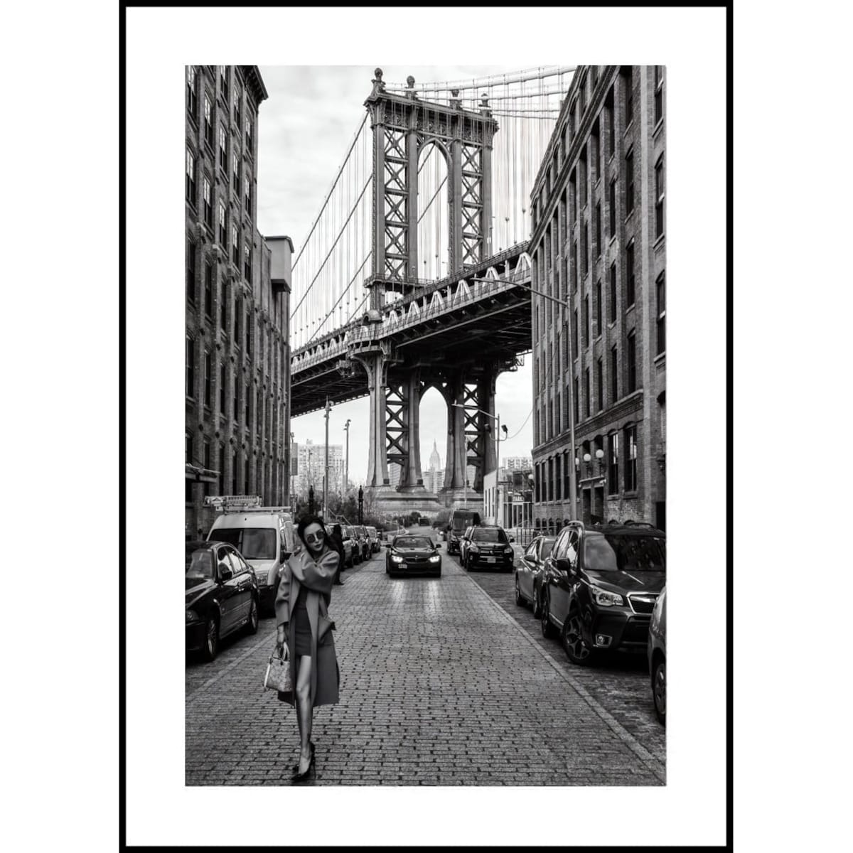 Poster Story, Plakat, Obraz - Spacer po Brooklyn Bridge, wymiary 70 x 100 cm