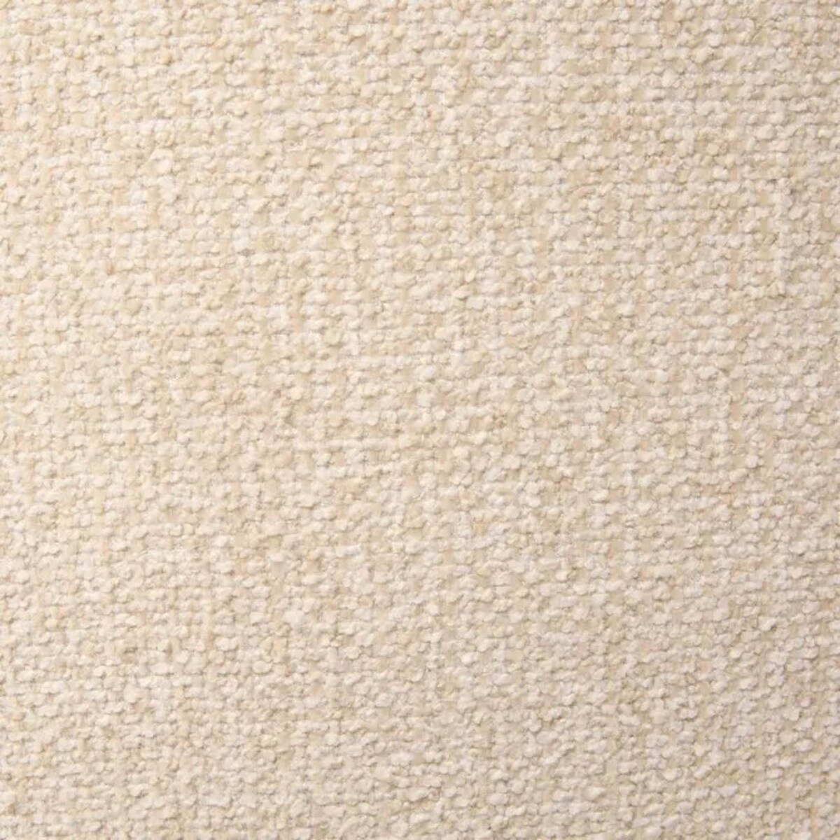 Pufa ze schowkiem, szenilowa, beżowy melanż, Elior, Ø60 cm