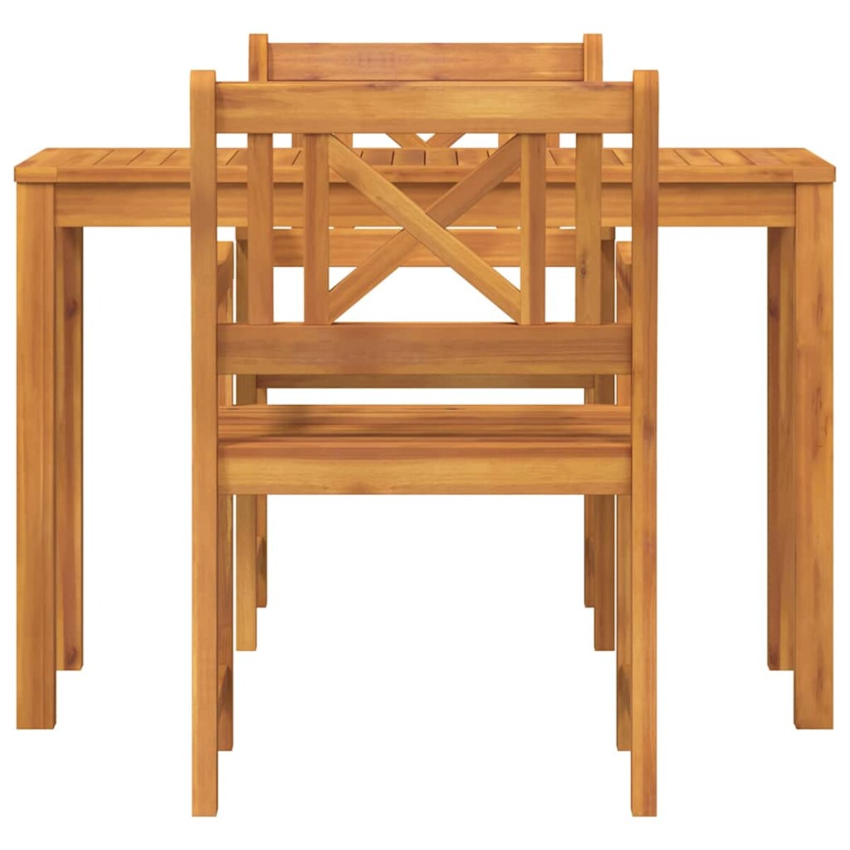 vidaXL Zestaw do jadalni w ogrodzie 3 pcs Brązowy lite drewno akacjowe