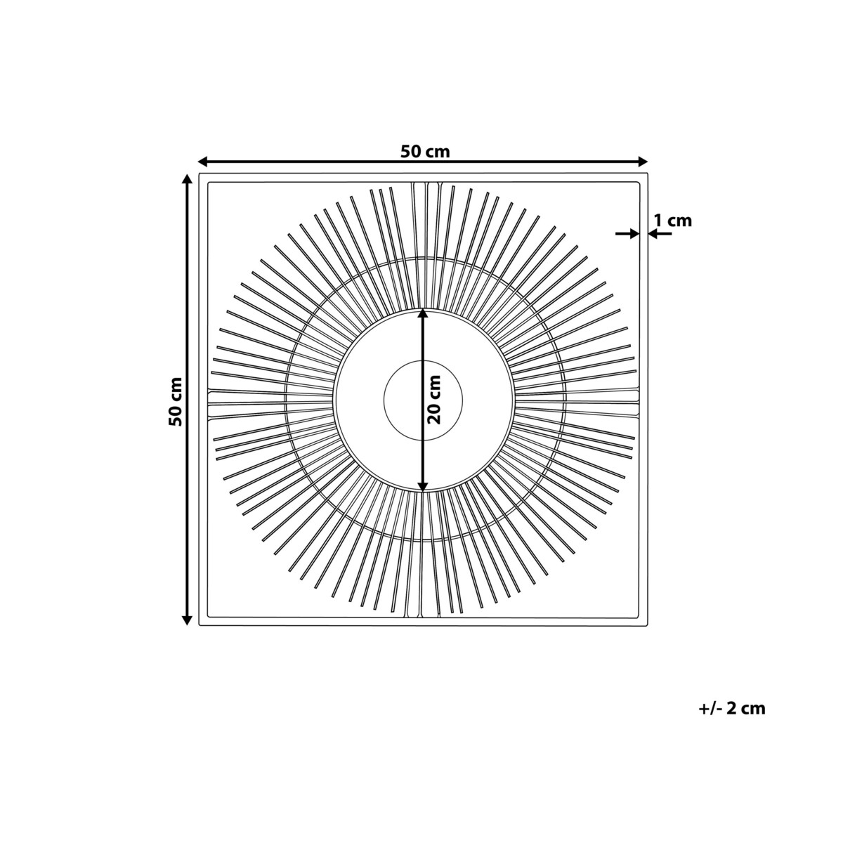Dekoracja ścienna złota MERCURY