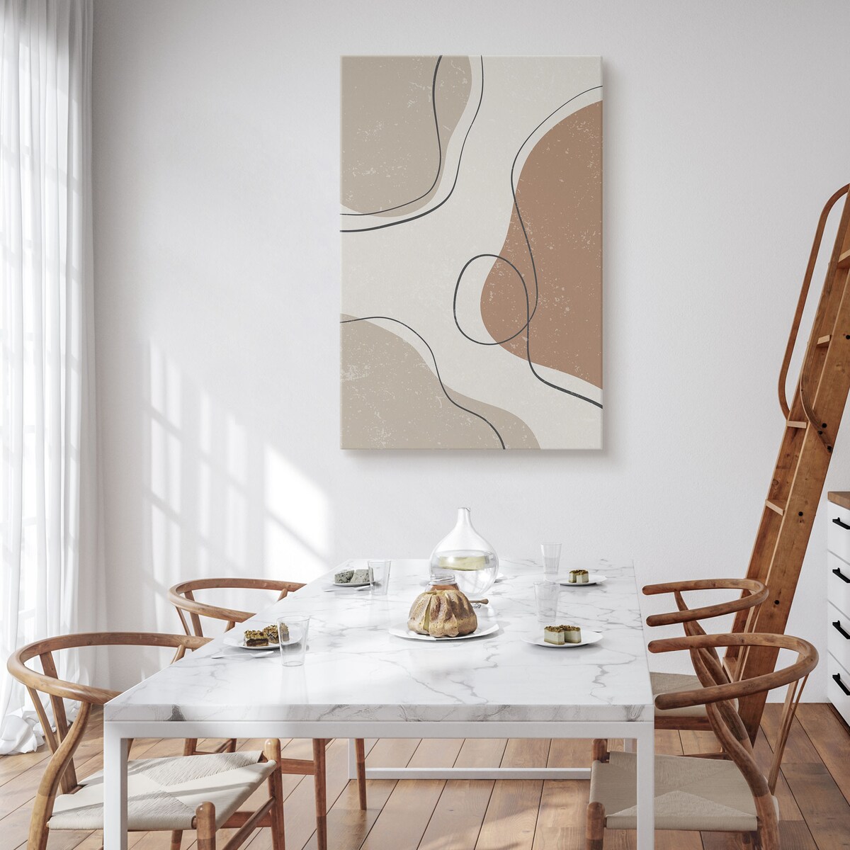 Obraz Abstrakcyjne Boho Kamienie 80x120cm