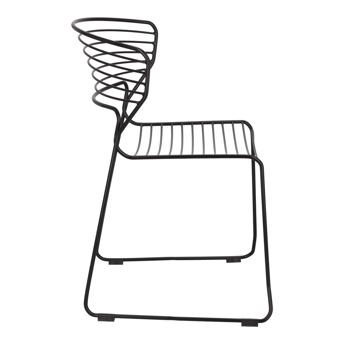 Krzesło metalowe Krzesło Hilly czarne