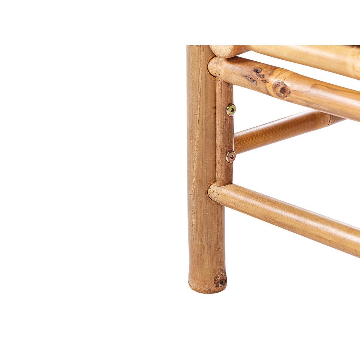 Stolik ogrodowy bambusowy 64 x 54 cm jasny CERRETO