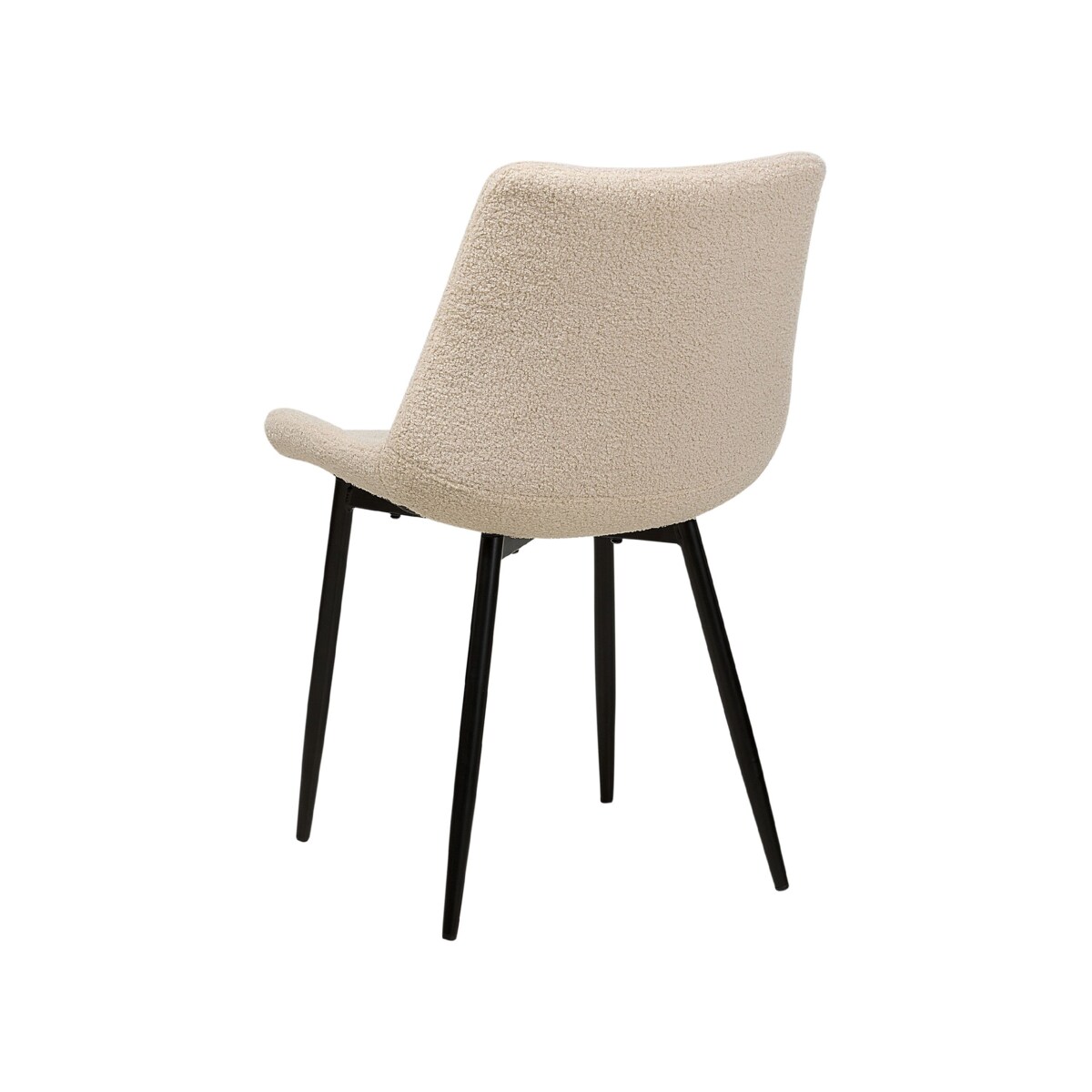 2 krzesła do jadalni boucle beżowe AVILLA