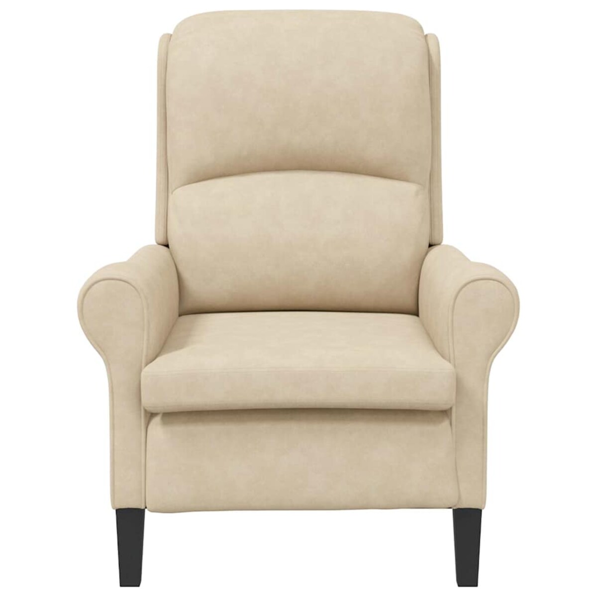 vidaXL fotel Kremowy 76 x 94 x 102 cm Mikrofibra