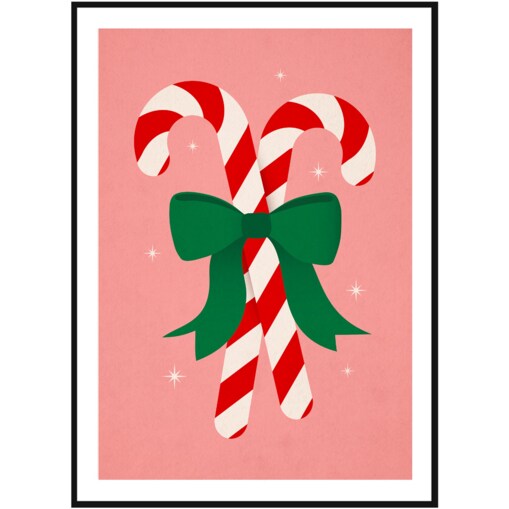 Poster Story, Plakat, Obraz - Świąteczne Lizaki, wymiary 42 x 60 cm