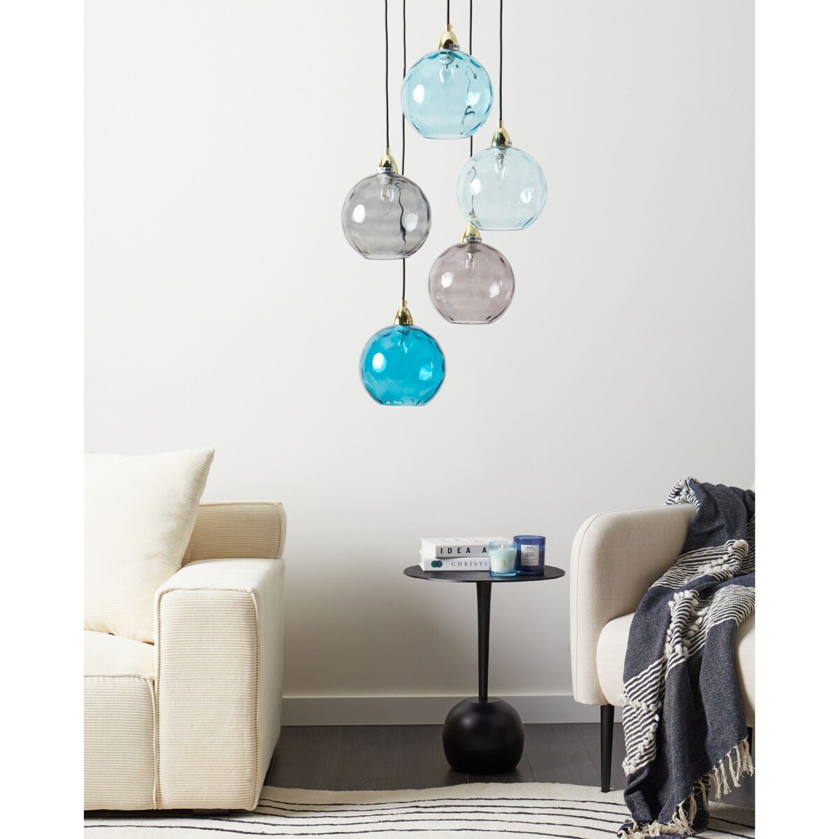 Lampa wisząca PABELLON Szkło Niebieski