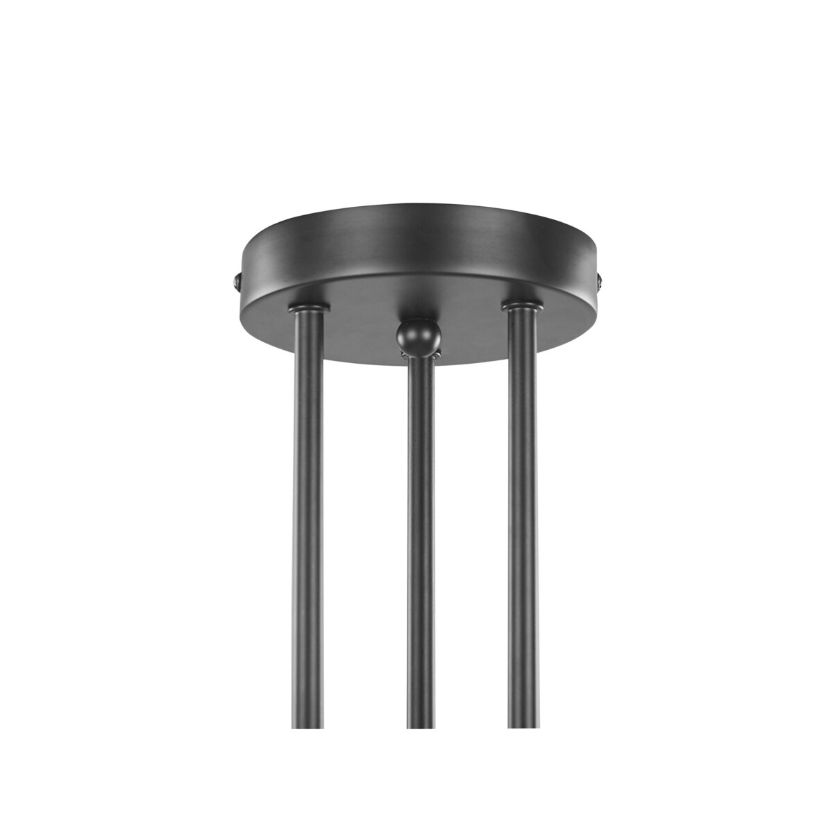 Lampa sufitowa 6-punktowa metalowa czarna KIDANE