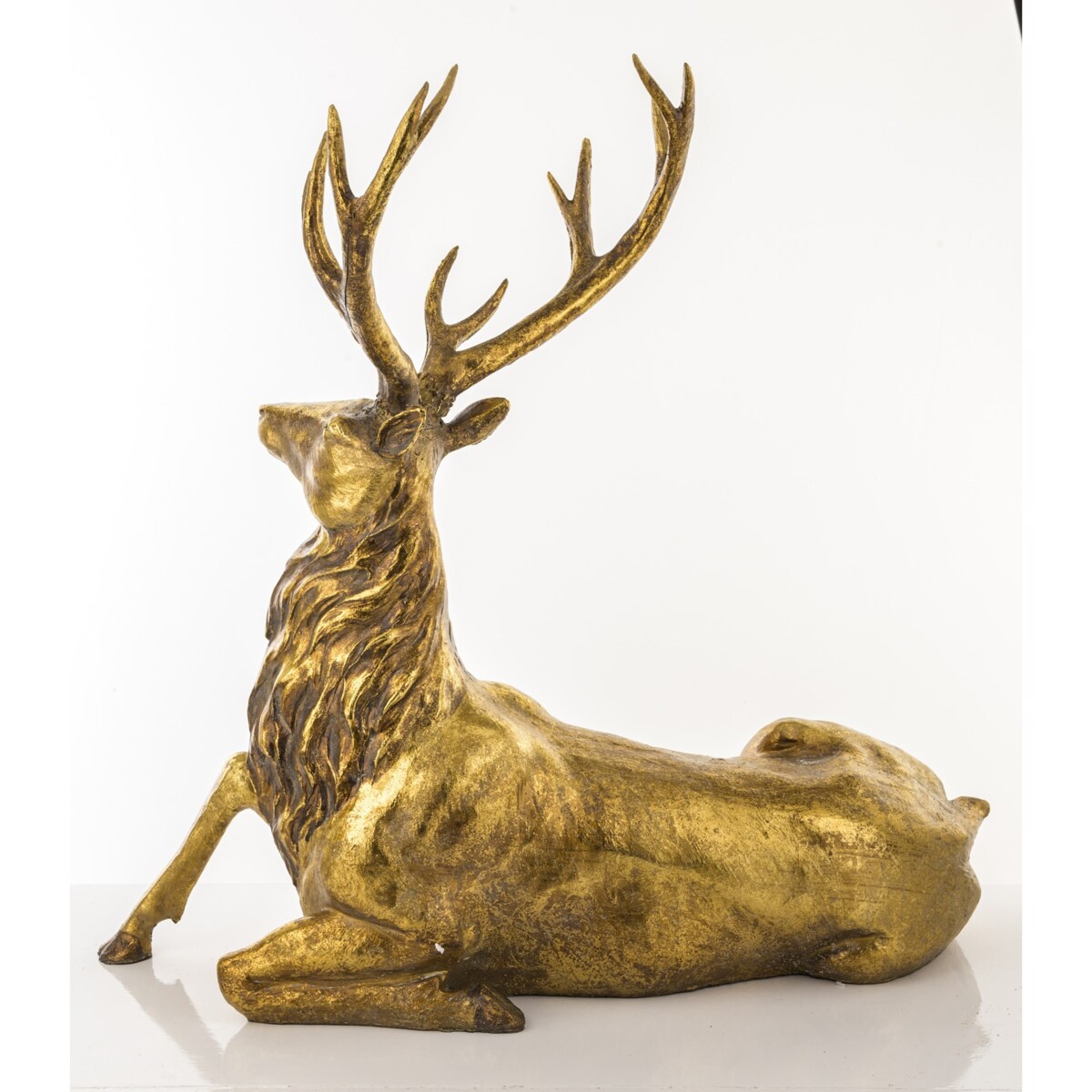 Dekoracja - figurka leżącego jelenia 50x52 cm