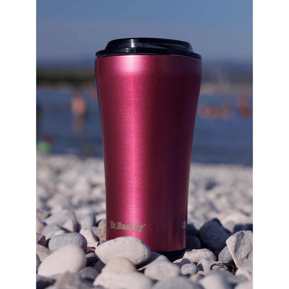Kubek termiczny na kawę Dr.Bacty Apollo 2.0 - Oda do młodości - 360 ml - Pink