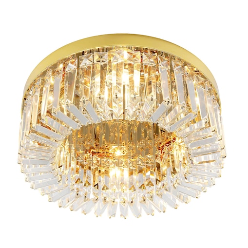 Lampa Sufitowa App1729-8C 60Cm Złoty, Szkło