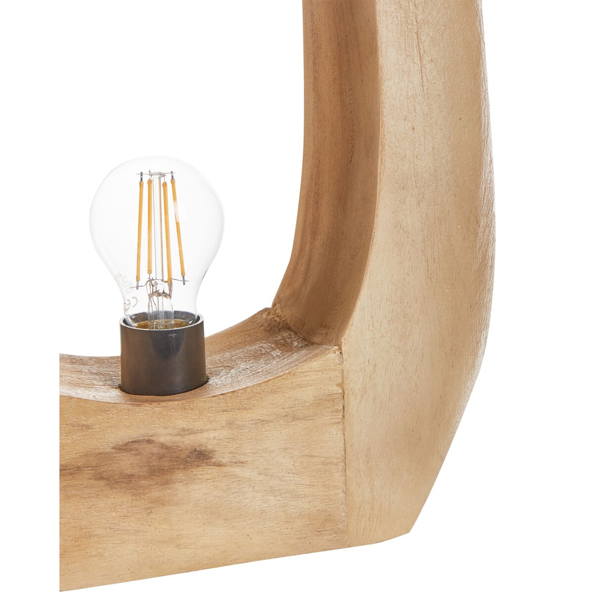 Lampka stołowa drewno mango jasna AJAY