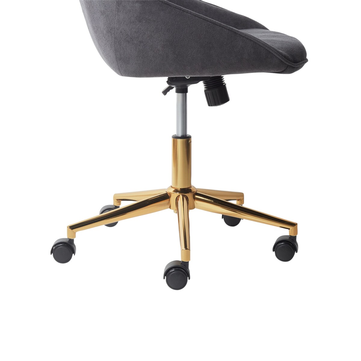 Krzesło biurowe Obrotowy BARDSDALE Welur Ciemnoszary