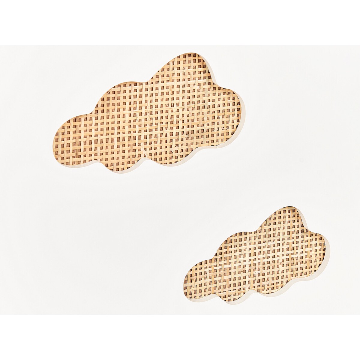 Szafka dwudrzwiowa jasne drewno z białym CLOUDY