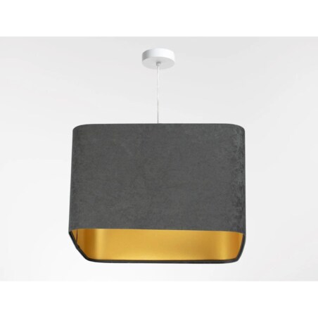 Lampa wisząca KWADRO SUE 40w30 grafitowa/złota