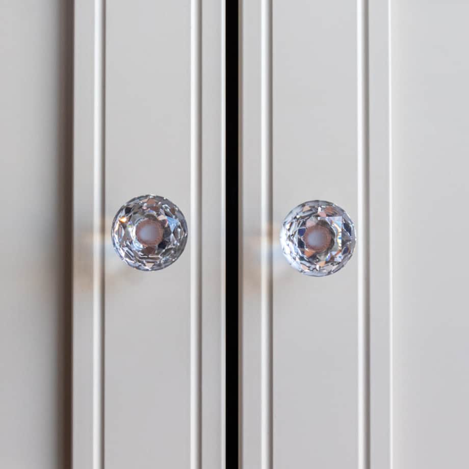 Gałka meblowa uchwyt meblowy kryształowa diamentowa glamour 31mm