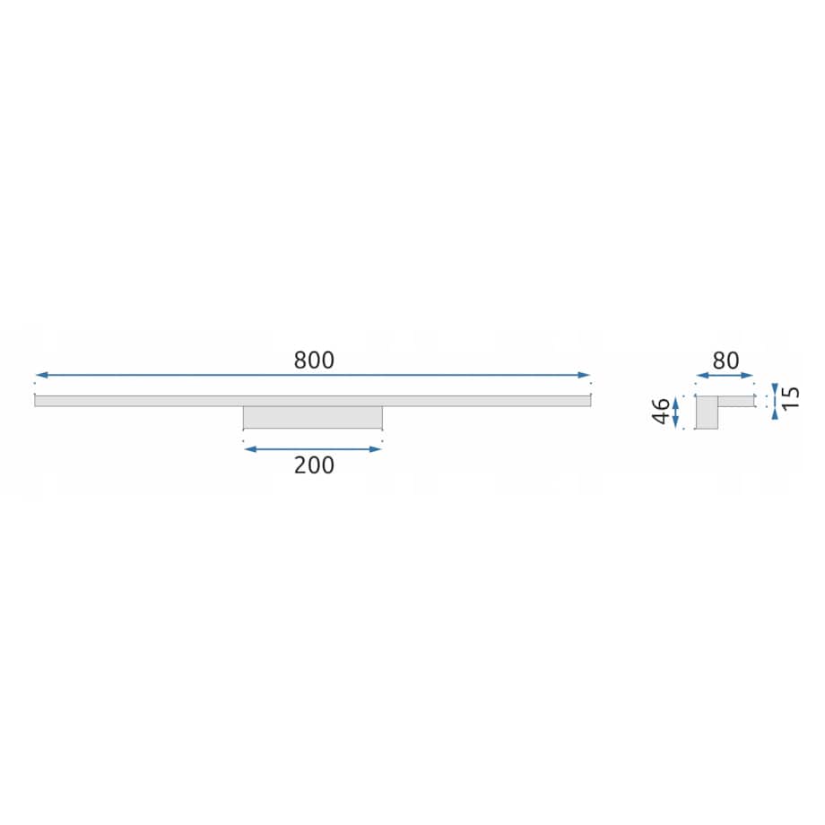 Lampa Kinkiet Led Gold 80Cm App838-1W Toolight