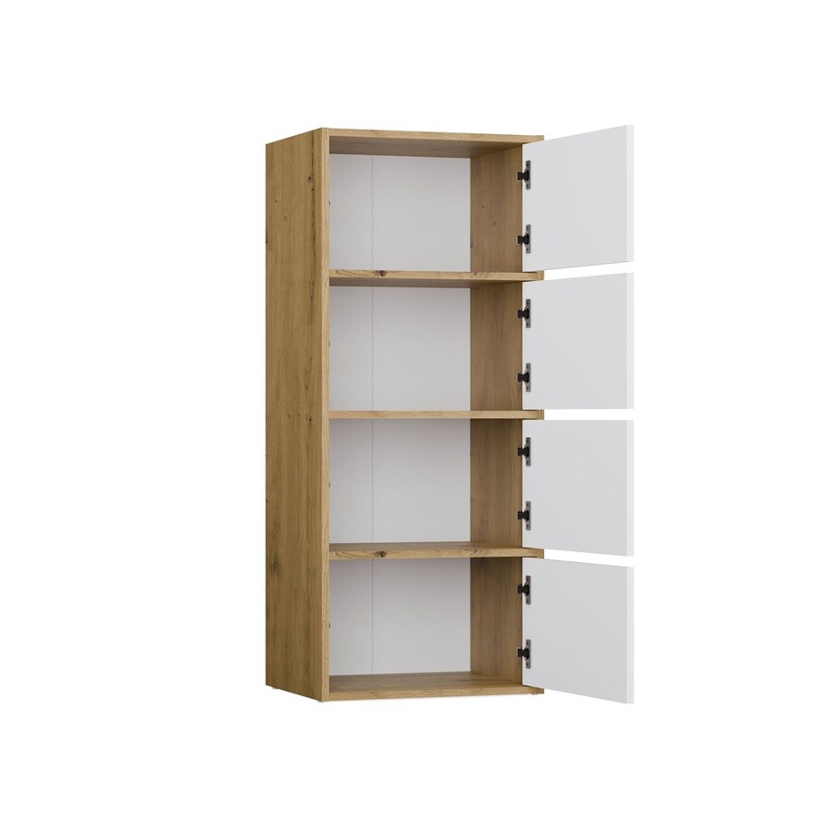 Komoda ALMA Front Biel Korpus Dąb Artisan